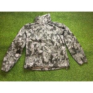 The North Face Venture 2 Rain Jacket Women’s M Gray Camo Hooded DryVent